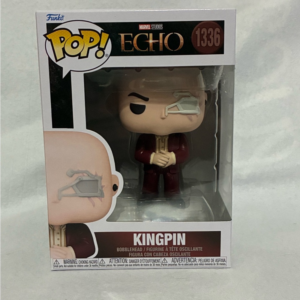Brand new Funko Pop! Marvel Echo 1336 Kingpin Bobblehead - Burgundy Outfit